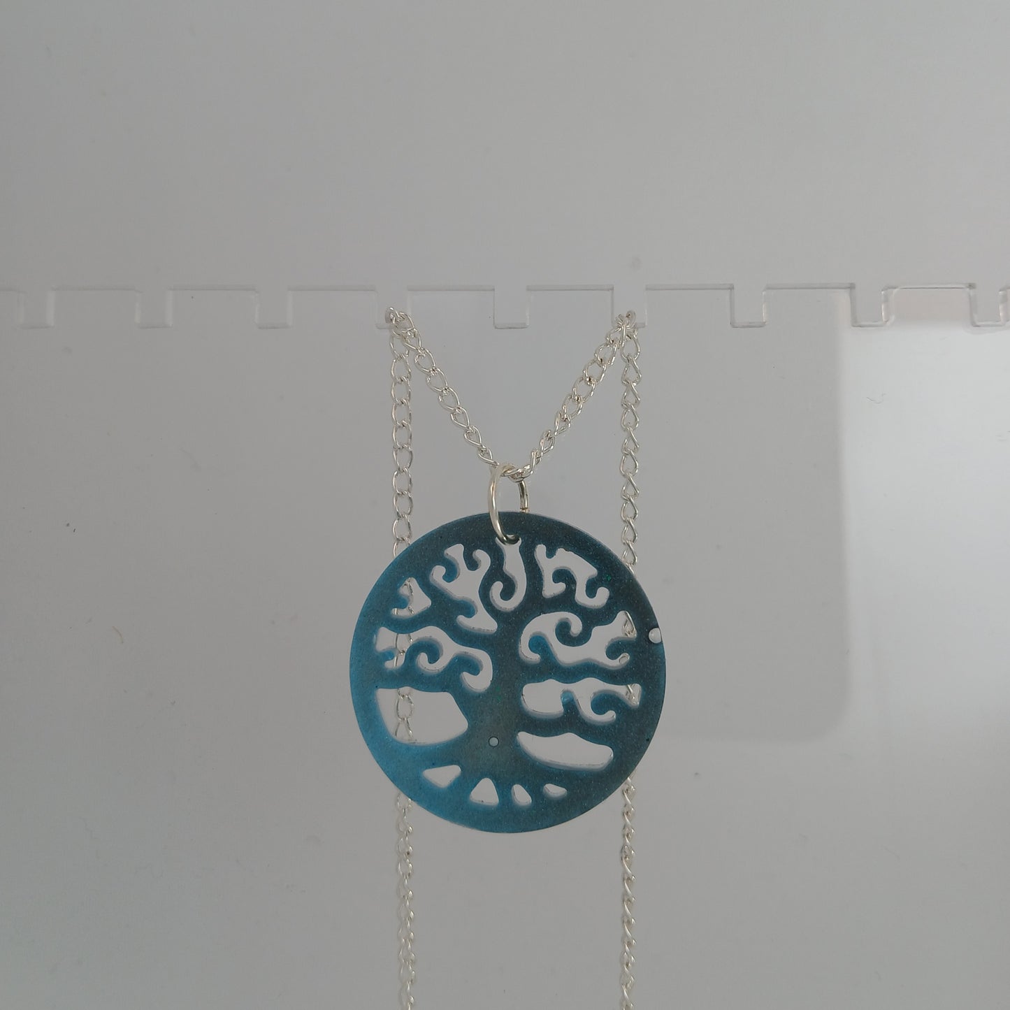 Black/Blue Tree of Life Necklace